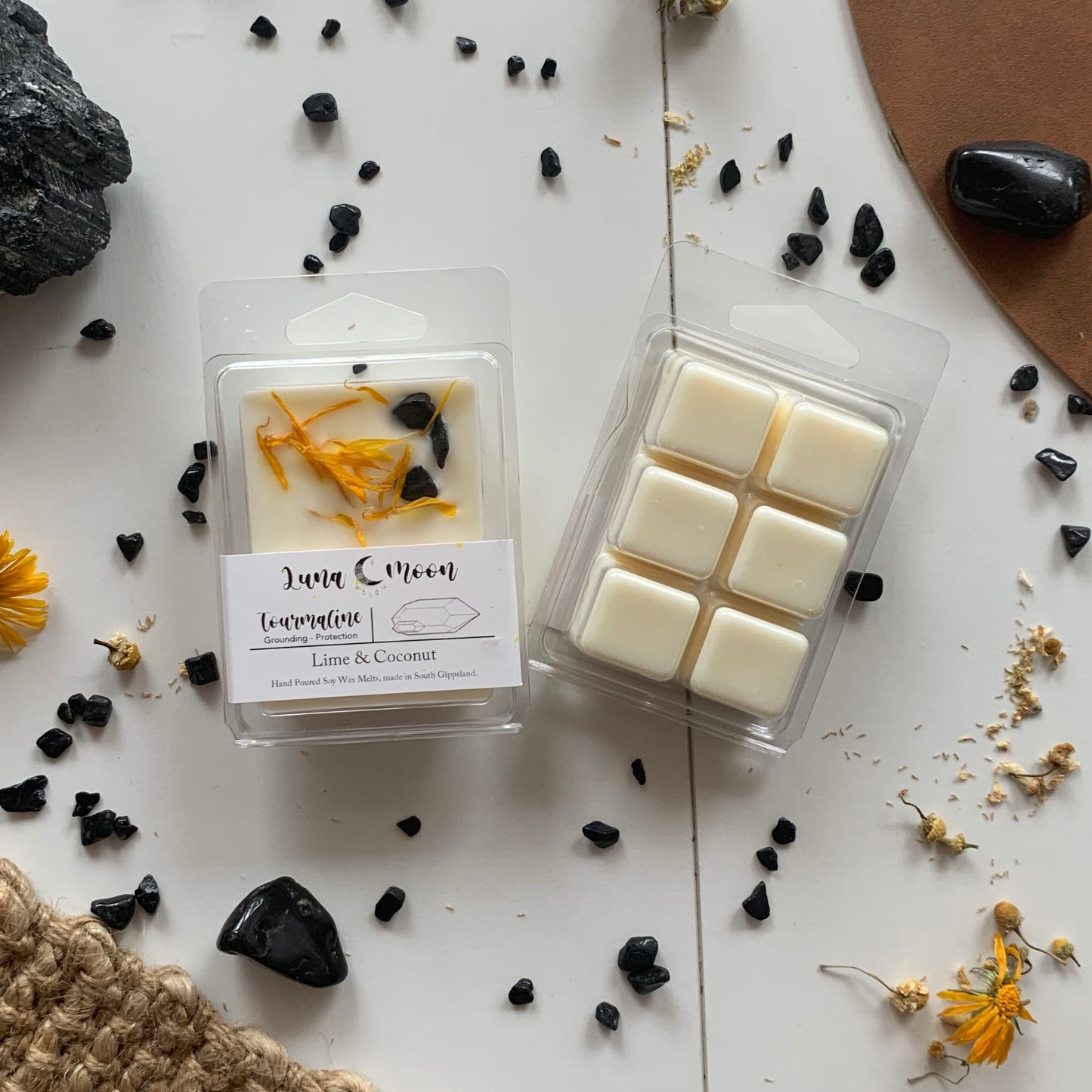 Black Tourmaline Wax Melts - Grounding & Protection